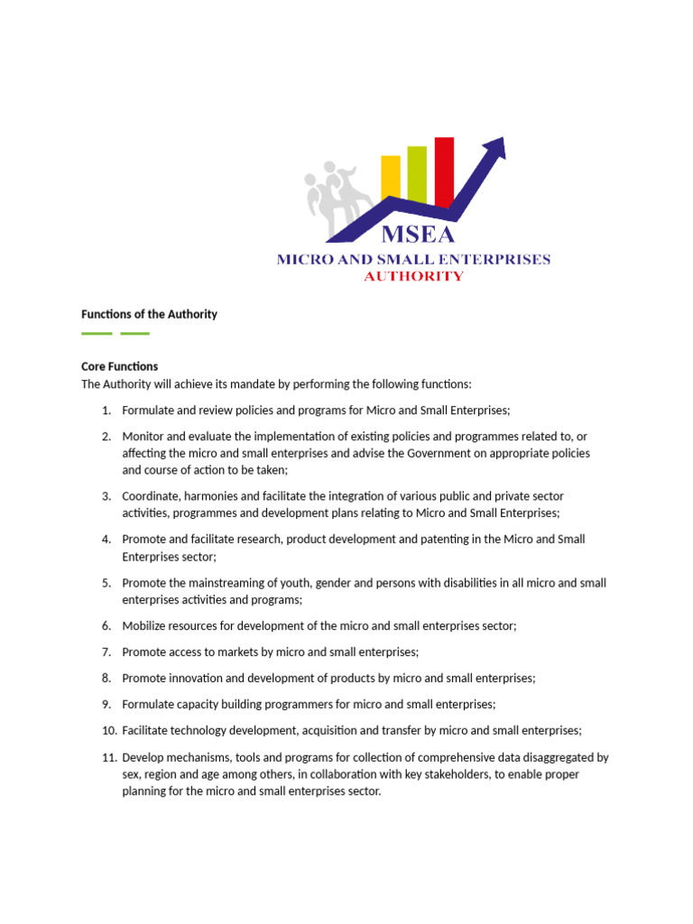 Functions of Msea | PDF