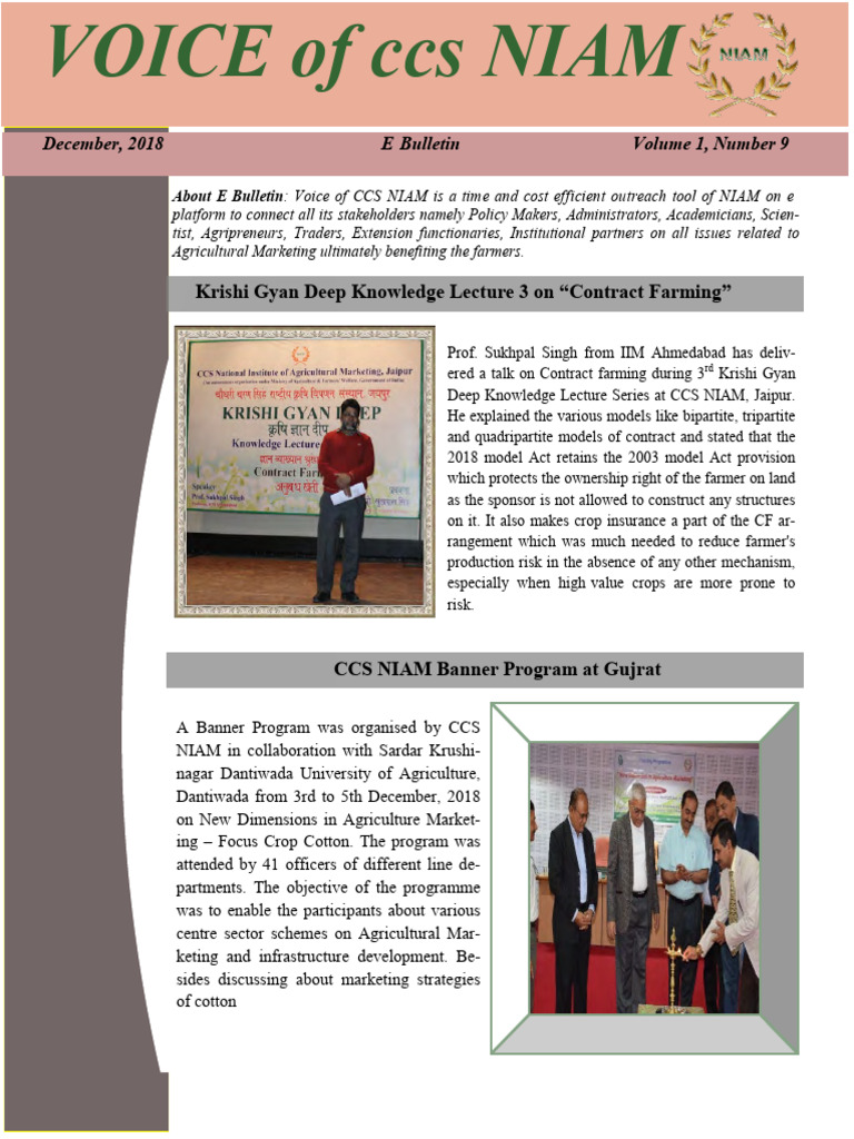 Voice of NIAM December | PDF