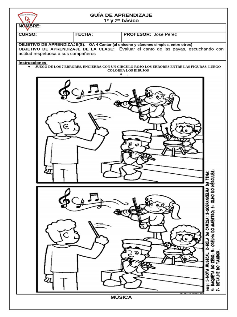 GUÍA DE APRENDIZAJE Septiembre 1°y 2° Basico | PDF