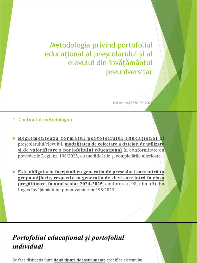 2 portofoliul educational ppt 240925 112058 pdf