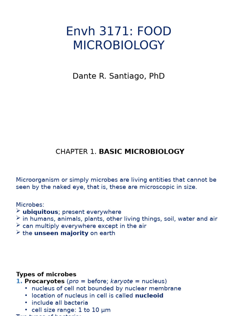 Microbial Growth Requirements in Food | PDF | Microorganism | Nutrients