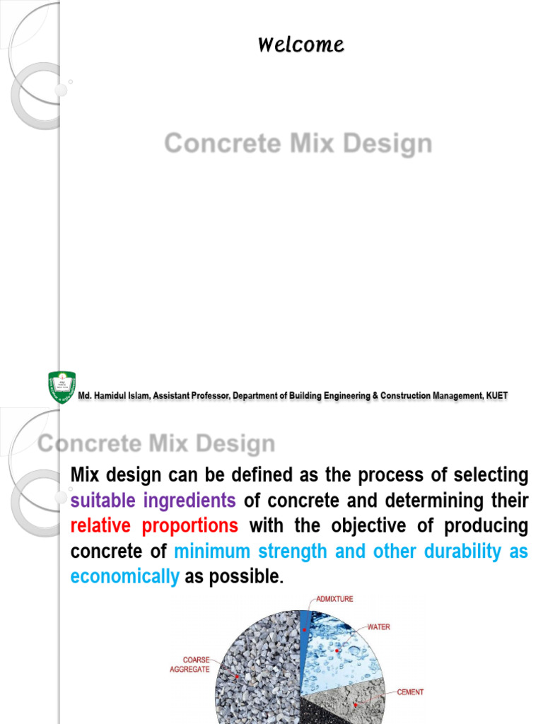Concrete Mix Design Techniques and Steps | PDF | Concrete | Cement