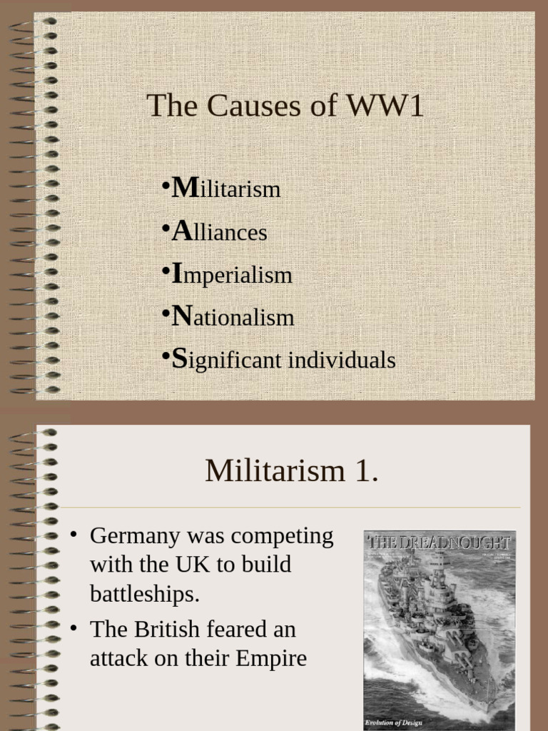Causes of ww1 pdf
