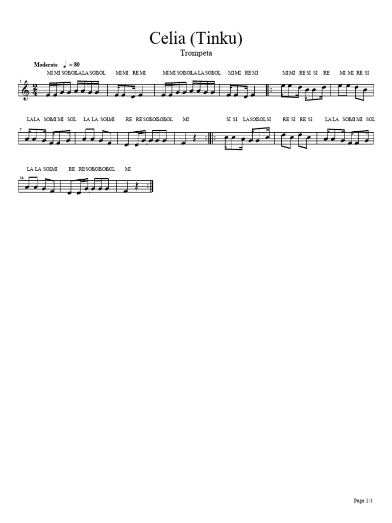 Celia Tinku Trompeta Pdf