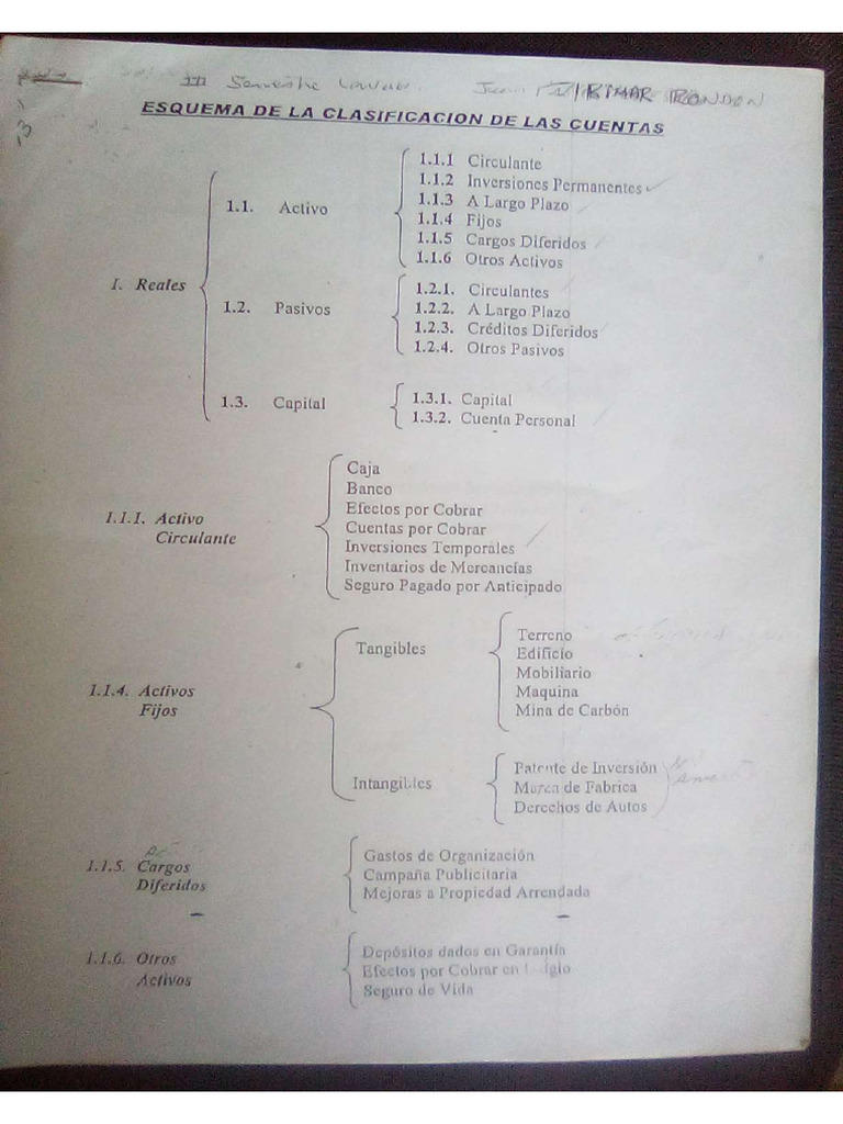Esquema de Clasificación de Las Cuentas Contables | PDF