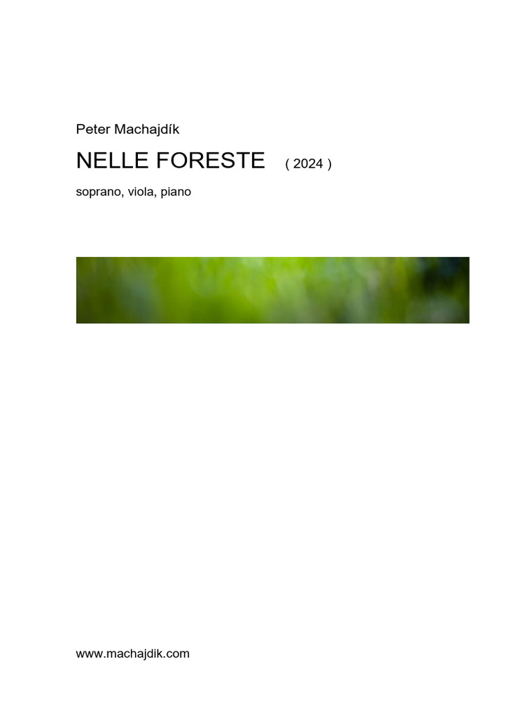(Free Scores - Com) - Machajdik Peter Nelle Foreste For Soprano Viola ...