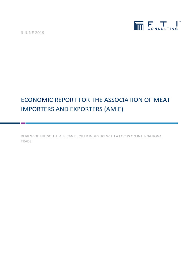 FTI - Broiler Industry Study - FINAL | PDF
