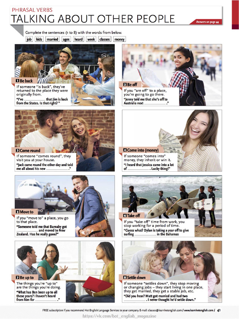 Phrasal Verbs - Talking About Other People | PDF