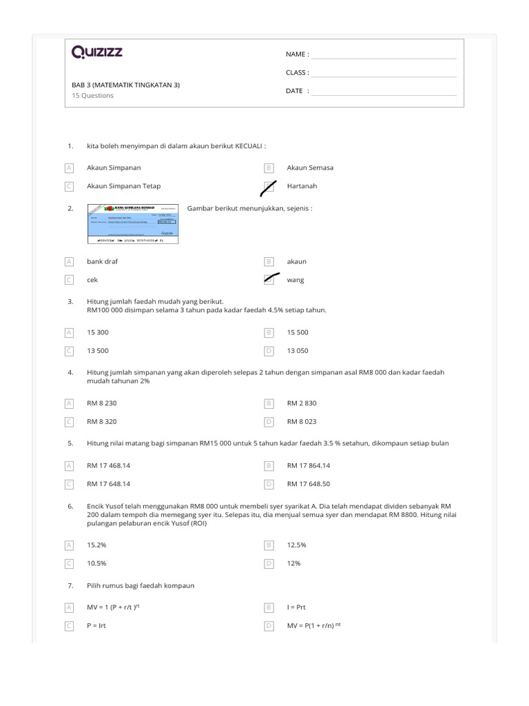 Bab 3 Matematik Tingkatan 3 Pdf