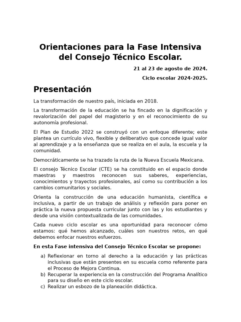 Cuadernillo De Trabajo Fase Intensiva Del 21 22 Y 23 De Agosto