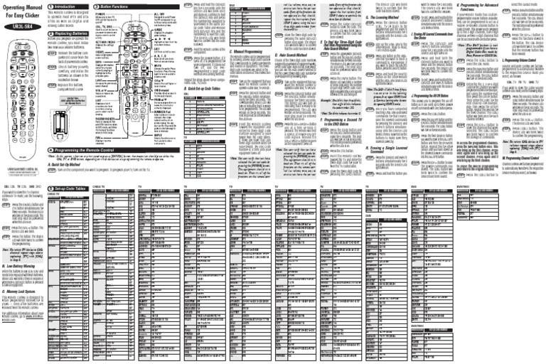 Big Button Remote Manual | PDF