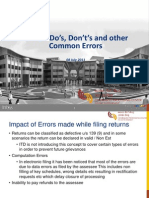 do's, don't's and common errors while e-filing income tax return 