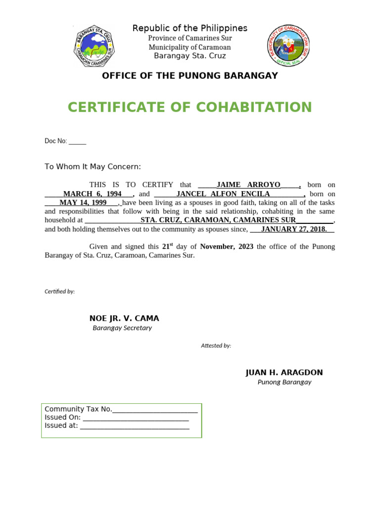 certificate-of-cohabitation-pdf
