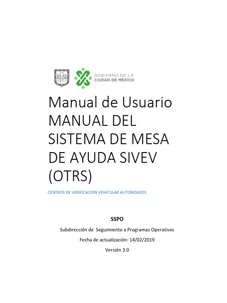 Manual OTRS | PDF