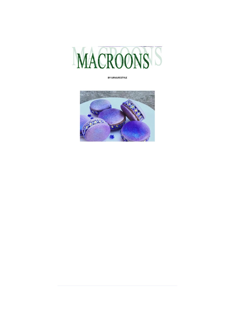 10 Types Macaroons ENG | PDF