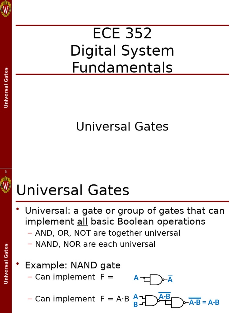 ECE352 UniversalGates | PDF