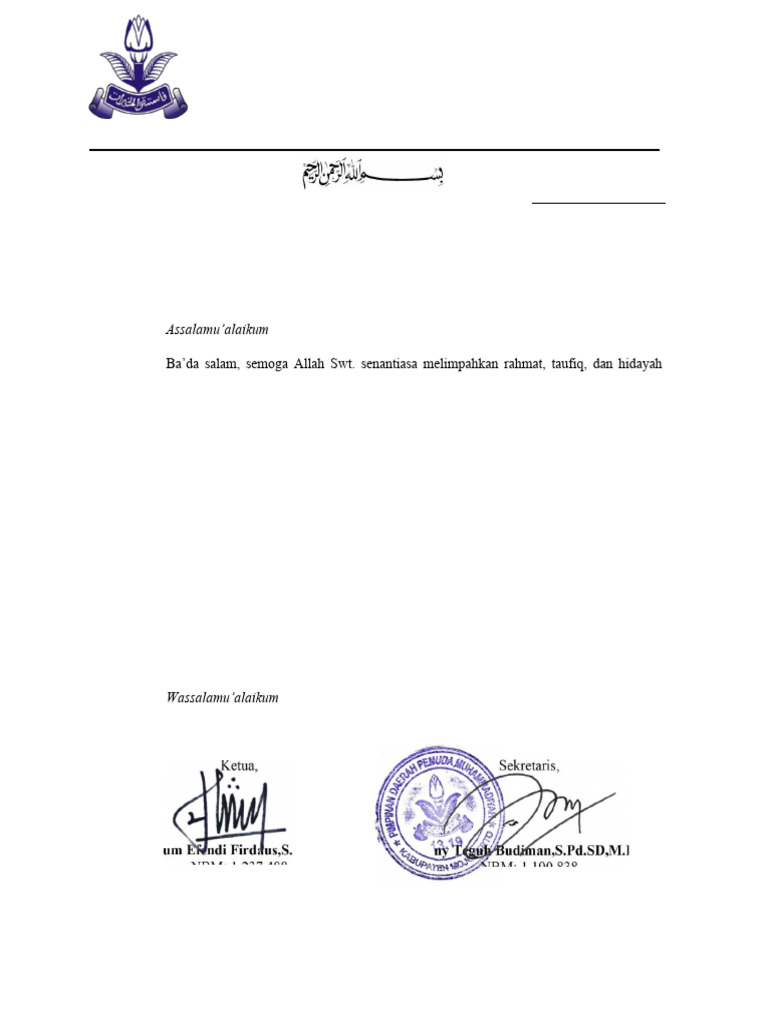 Surat Ijin SMP | PDF