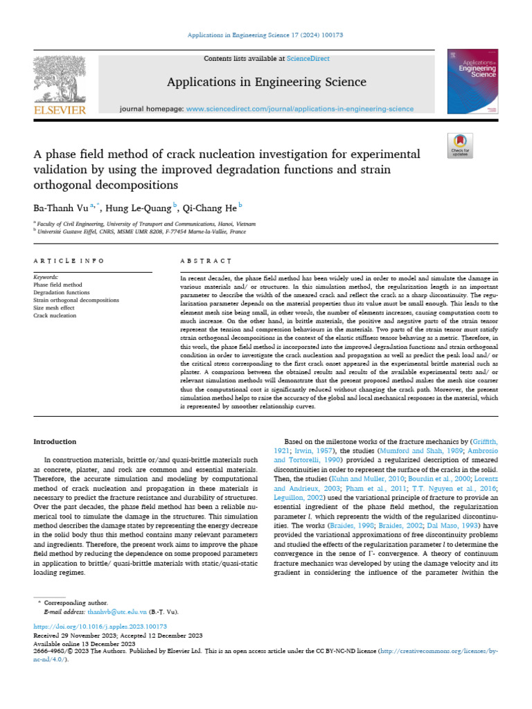 A Phase Field Method of Crack Nucleation Investigation For 2024 ...