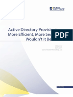 Active Directory Provisioning - More Efficient, More Secure, Wouldnt It Be Nice