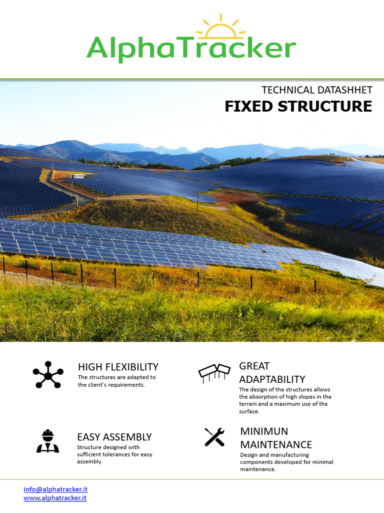 DataSheet Fixed Structure AlphaTracker | PDF