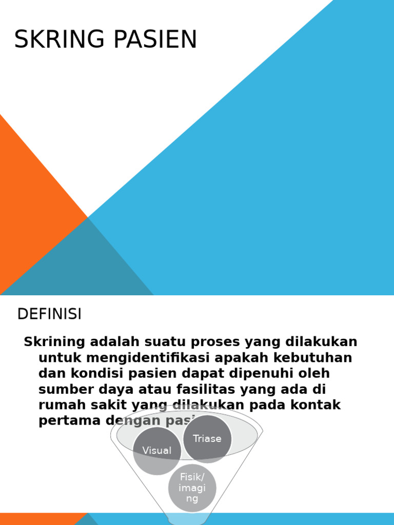Materi Skring Pasien | PDF