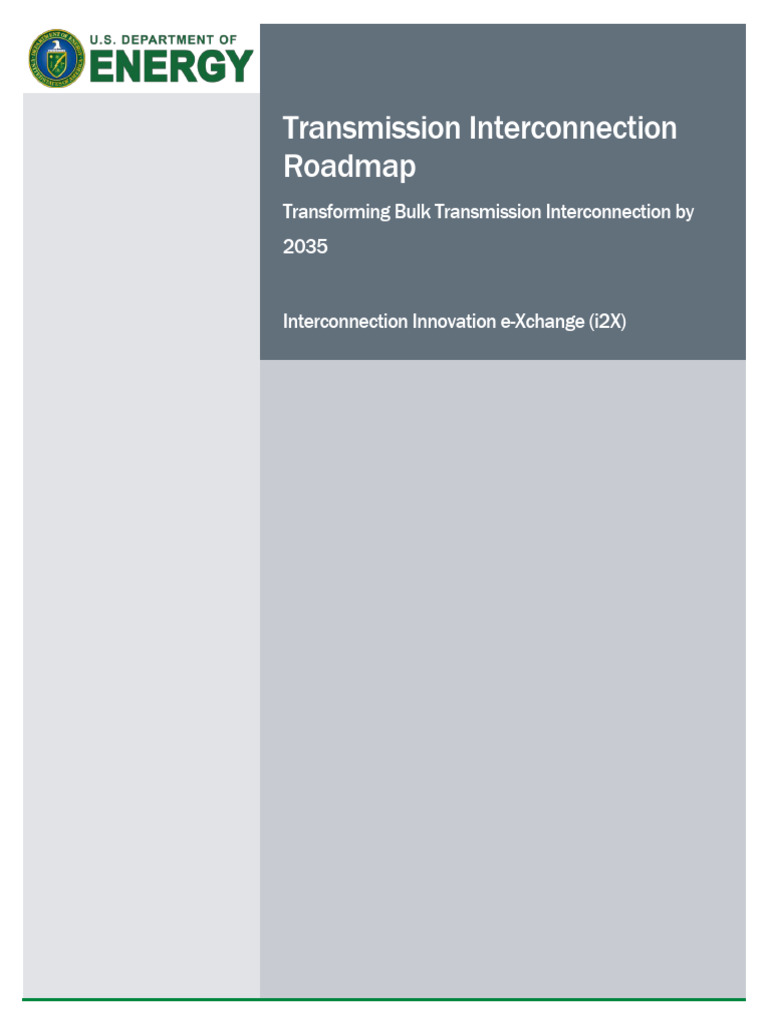 i2X Transmission Interconnection Roadmap_1 | PDF