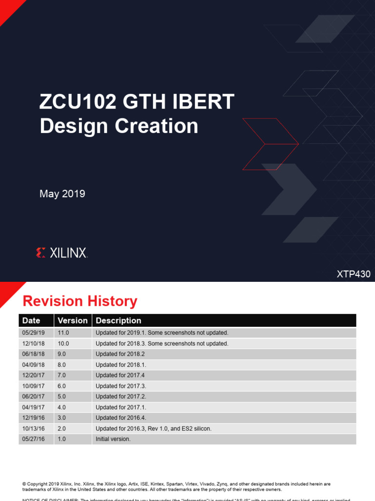 xtp430 Zcu102 Ibert C 2019 1 | PDF