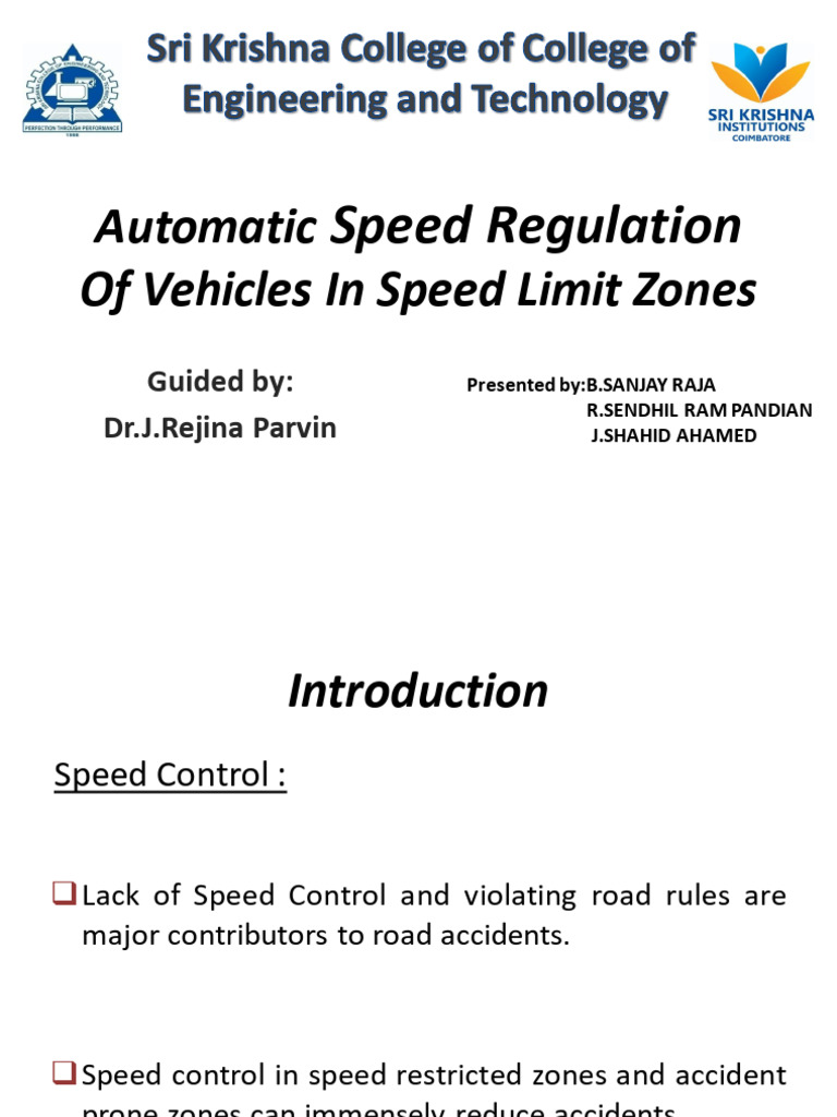 Mini Project - Automatic Speed Regulation | PDF