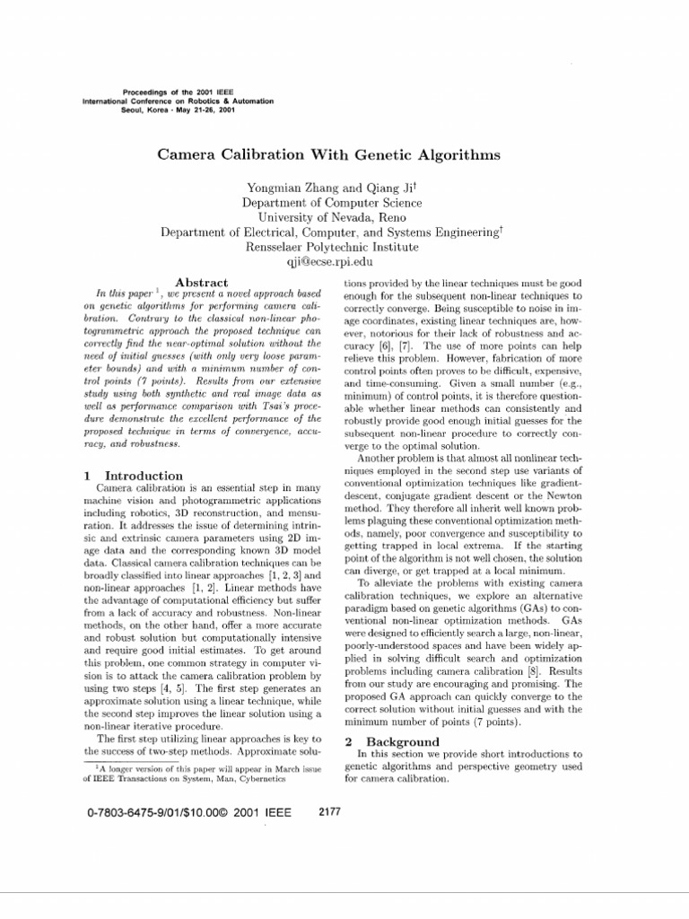 Calibration Using Ga | PDF | Mathematical Optimization | Robust Statistics
