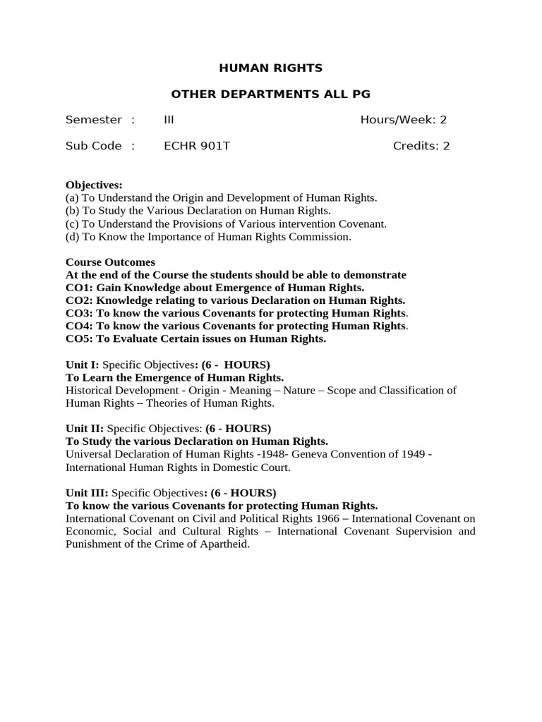 Human Rights | PDF