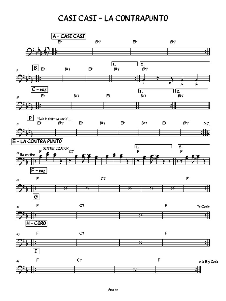 Casi Casi - La Contrapunto | PDF