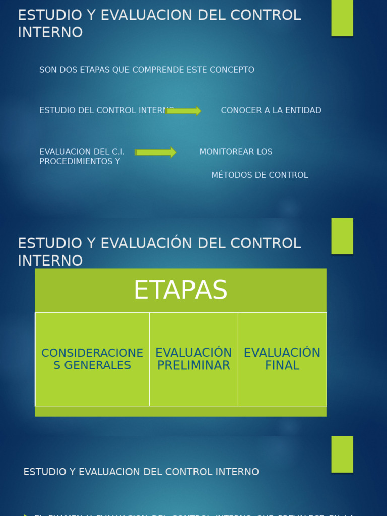 Estudio y Evaluacion Del Control Interno Ebc | PDF