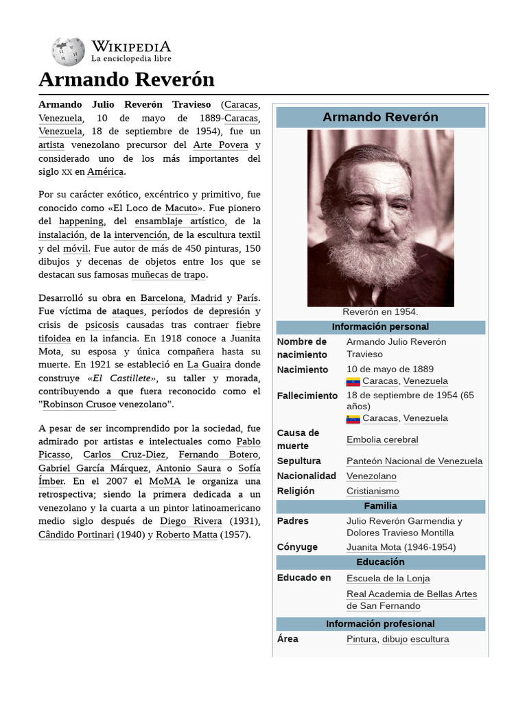 Armando Reverón | PDF