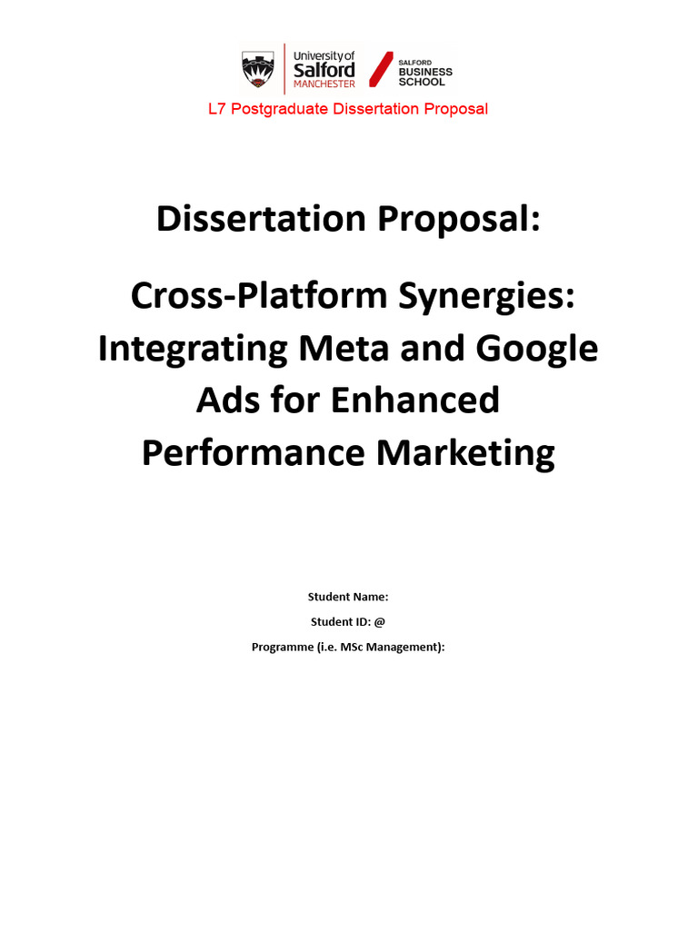 PG Disseration Template-1 | PDF