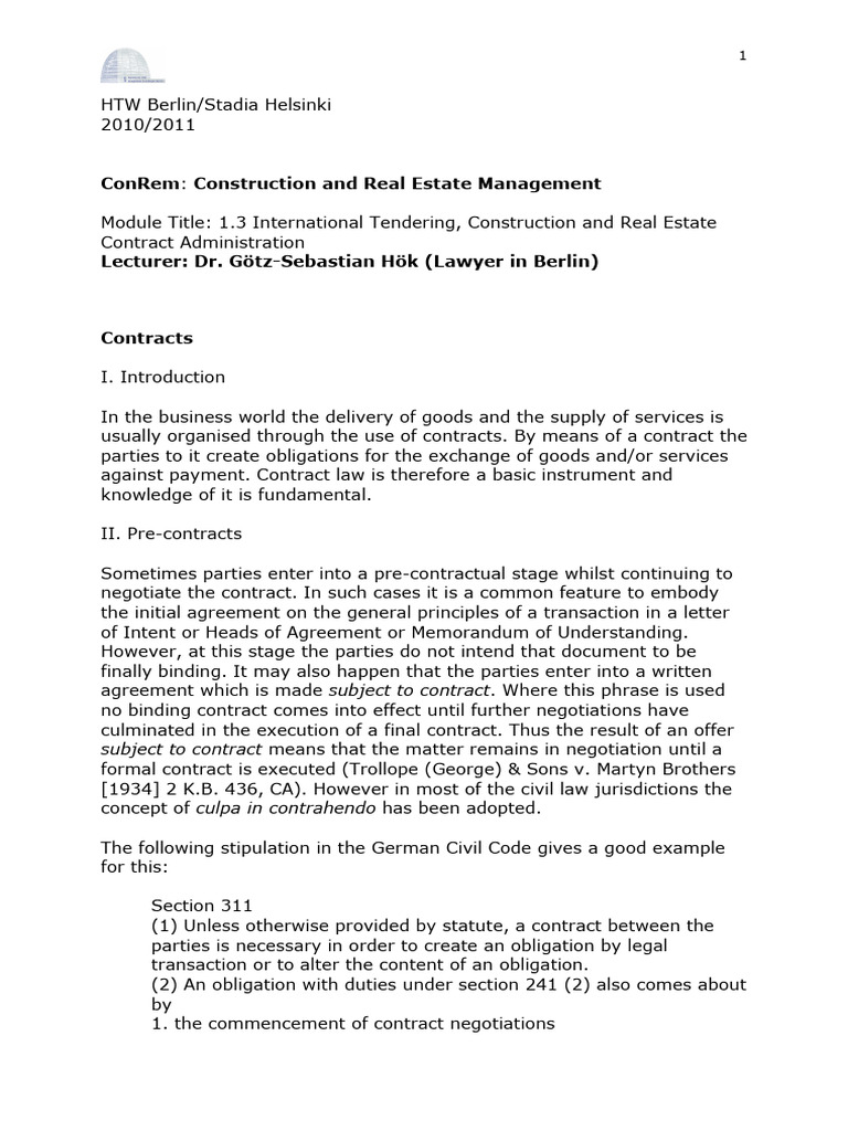 Contracts | PDF