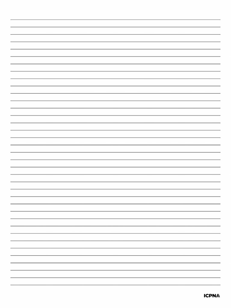 Ruled Paper With Black Lines (FRONT) | PDF