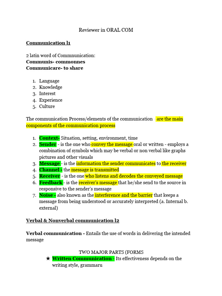Reviewer in ORAL COM | PDF