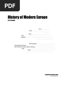 CSS European History Notes by Shakoor Kakar 