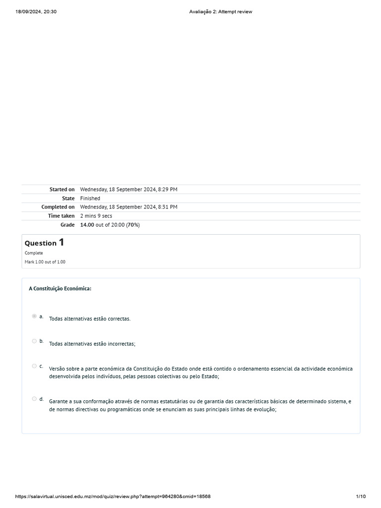 Avaliação 2 - Attempt Review DEC BER | PDF