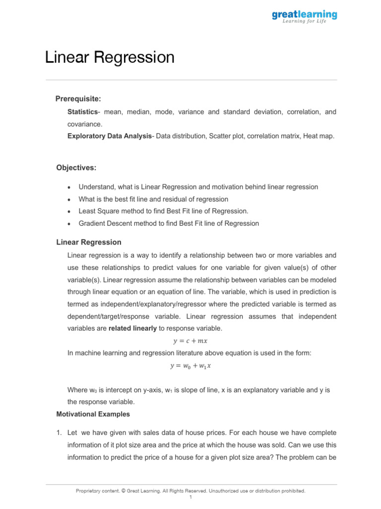 1+Linear_regression | PDF