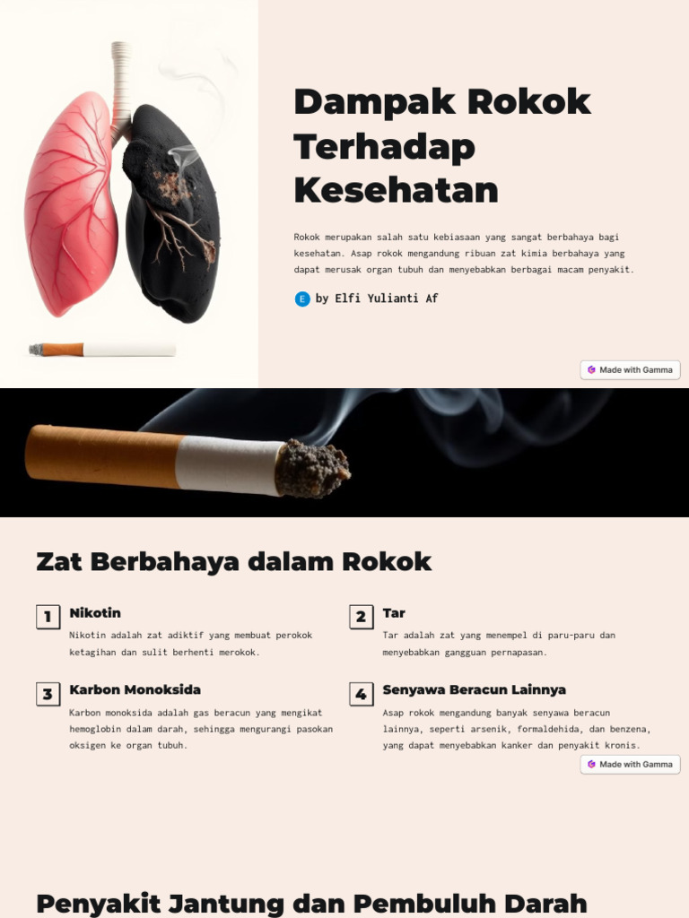 Dampak Rokok pada Kesehatan Manusia | PDF | Pengembangan Diri