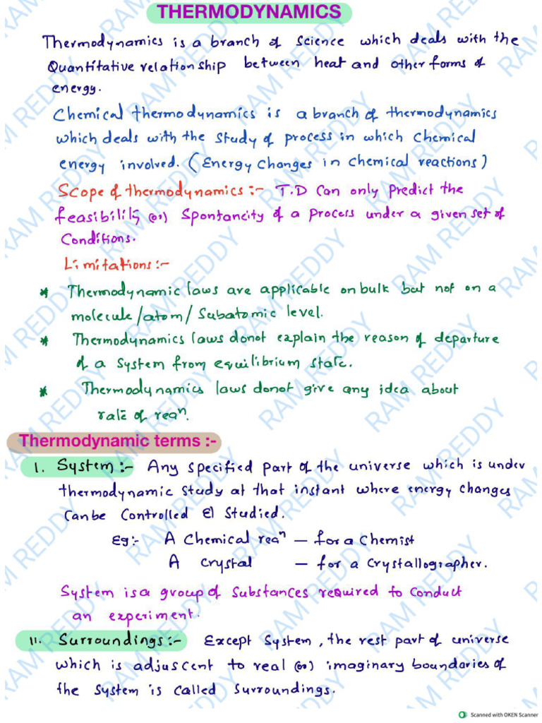 THERMODYNAMICS | PDF
