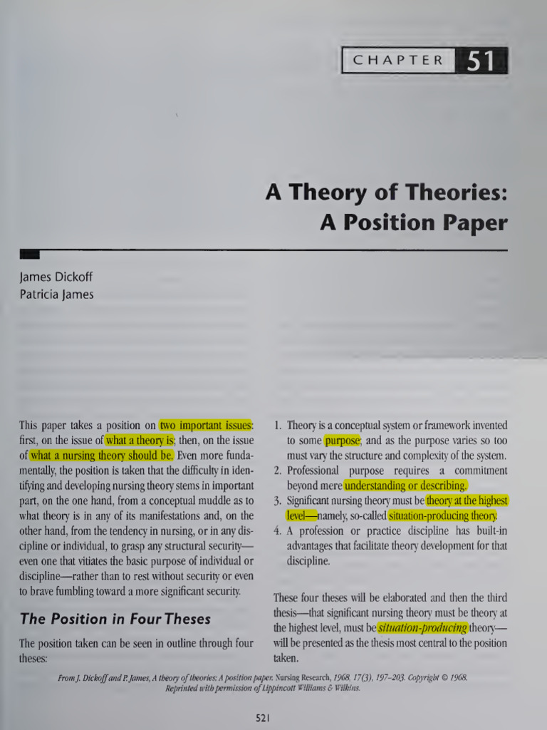 Group 1 - A Theory of Theories - A Position Paper | PDF