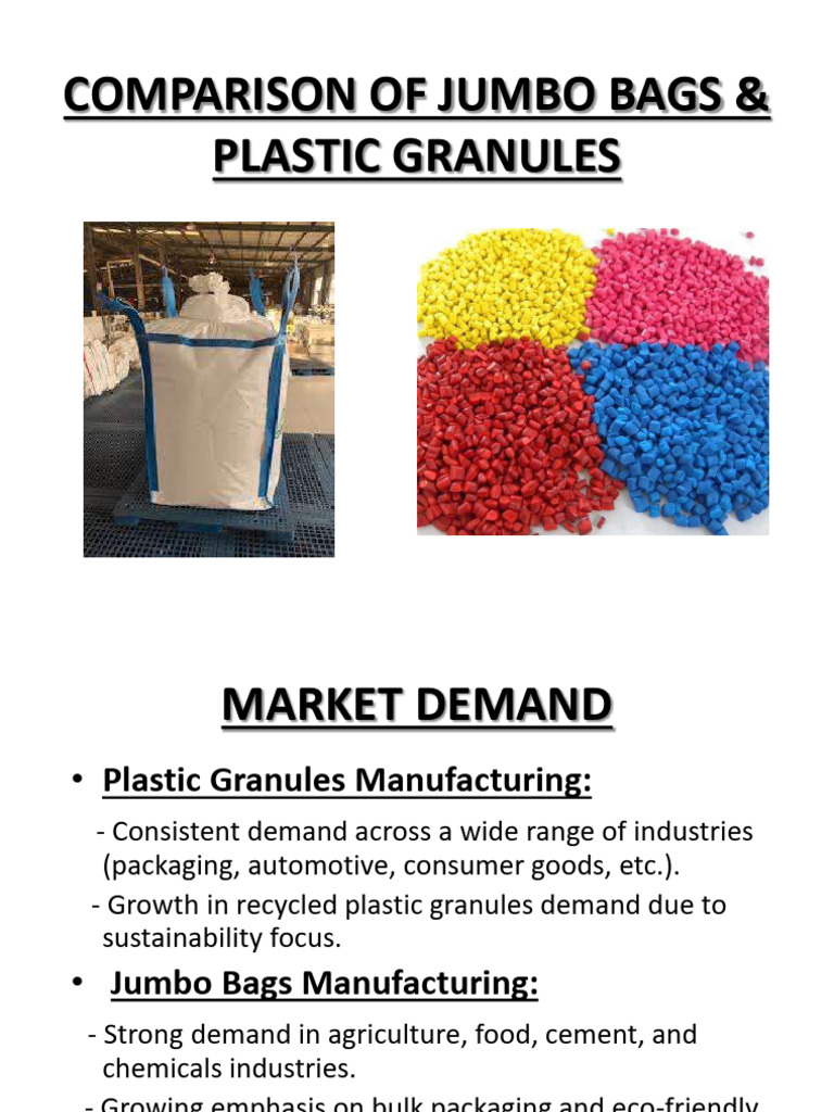 Comparison of Jumbo Bags & Plastic Granules | PDF