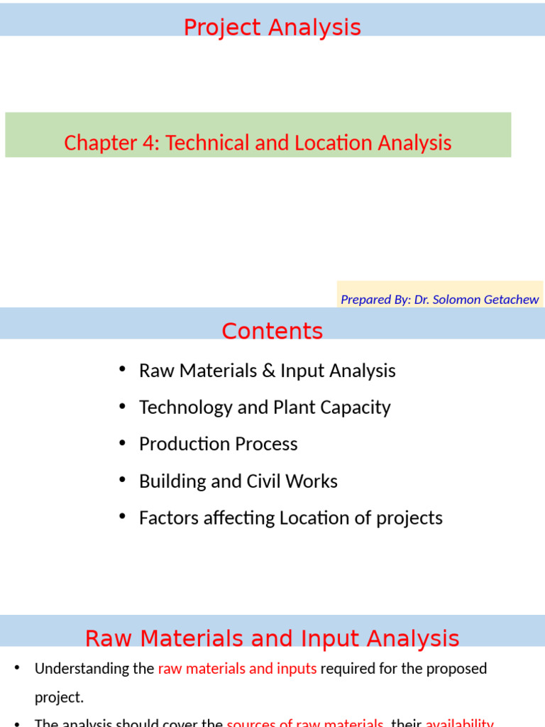Project Analysis-Ch-4 | PDF