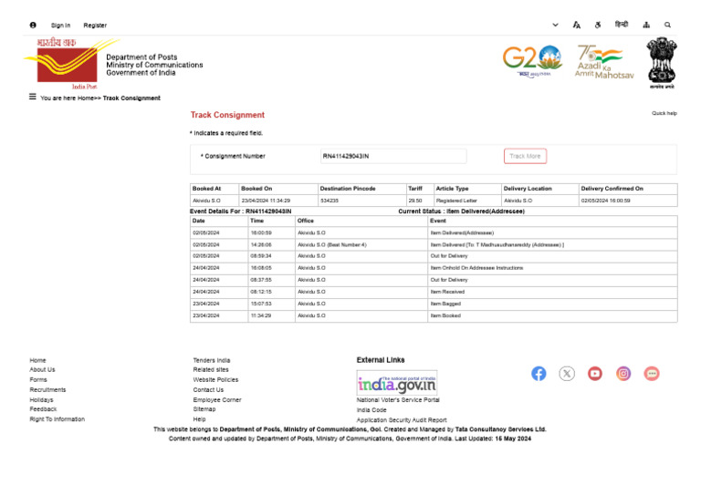Ackn Post Talla Madusudhan Reddy | PDF