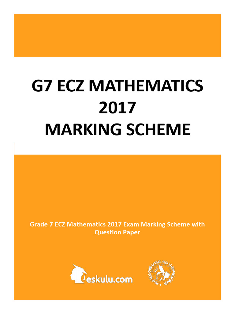 Grade 7 Mathematics 2017 | PDF