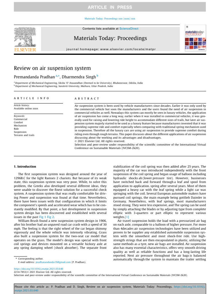 Journal Materials Today Proceedings - Q2 - 12 | PDF
