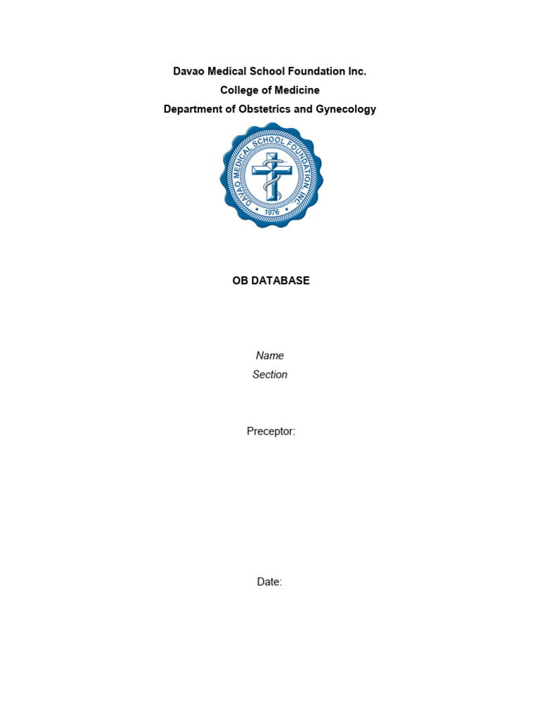 OB Database | PDF