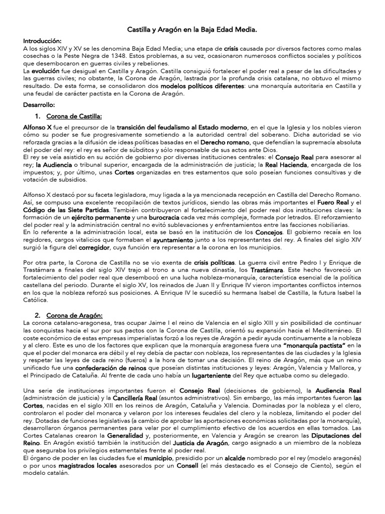Castilla y Aragón | PDF | España